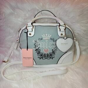 NEW Juicy Couture Denim Heritage Satchel